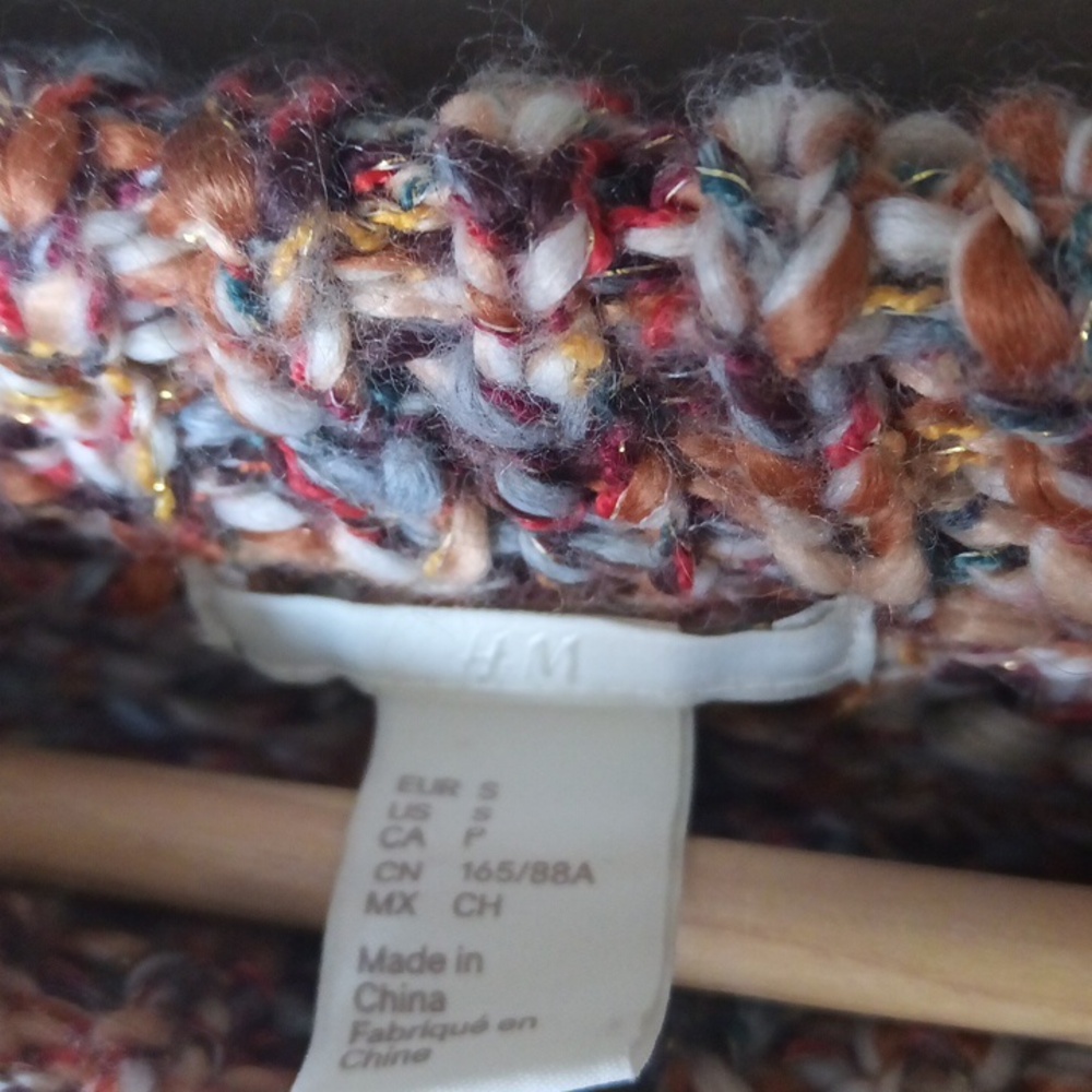 PtP 20" H&M Multicolor Chunky Knit Sweater - Picture 4 of 14